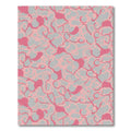 Pink Tendril Swirl Abstract Rug