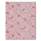 Pink Tendril Swirl Abstract Rug