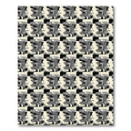 Monochromatic Geometric Cubist Abstract Rug