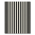 Bold Black White Parallel Line Art Rug