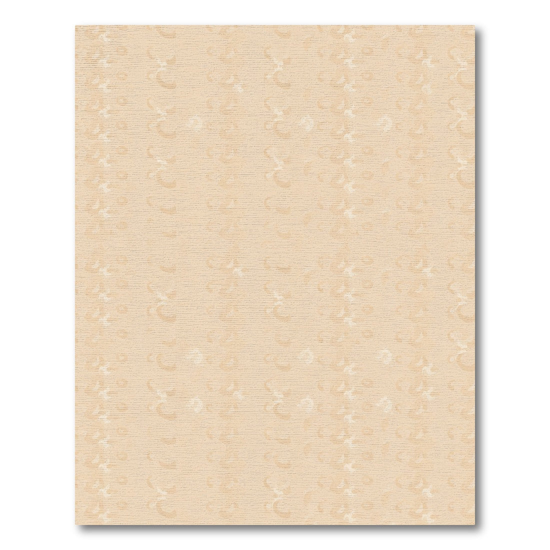 Pale Peach Faded Crescent Pattern Rug