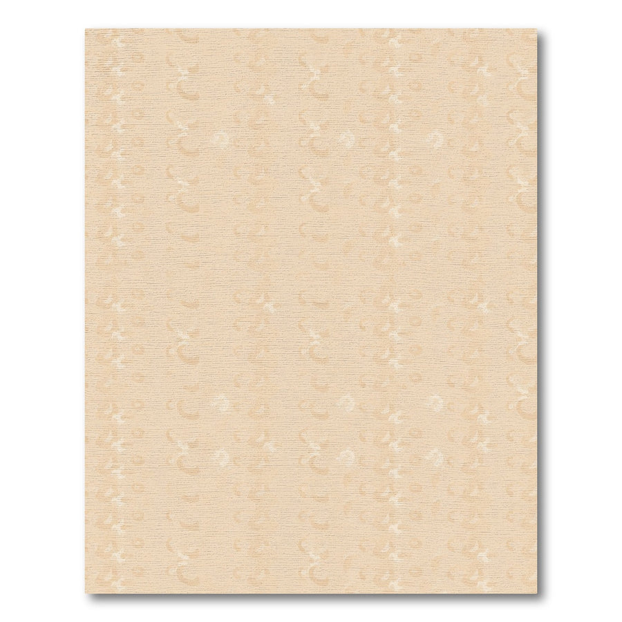 Pale Peach Faded Crescent Pattern Rug