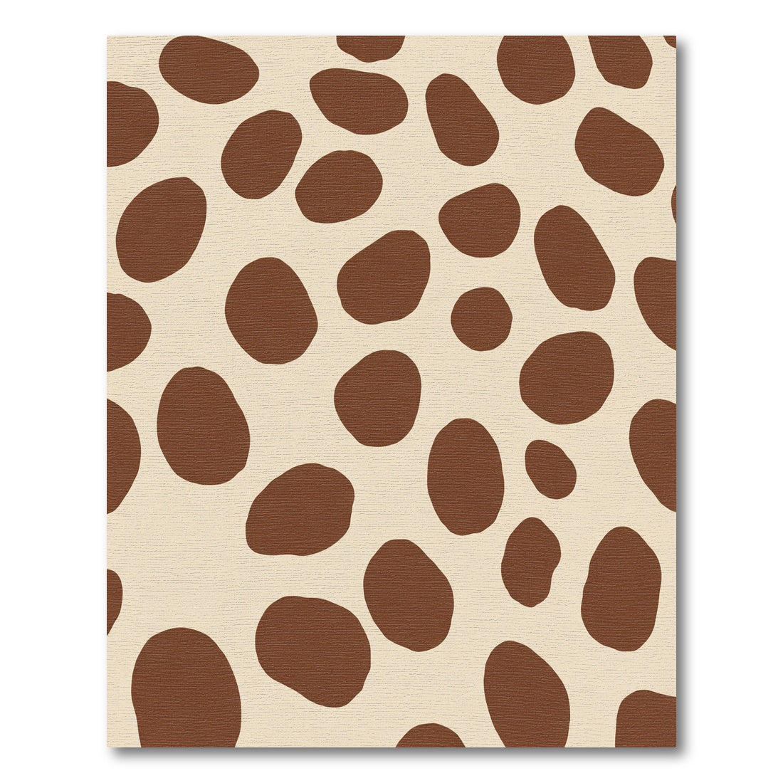 Chocolate Brown Natural Spots Rug