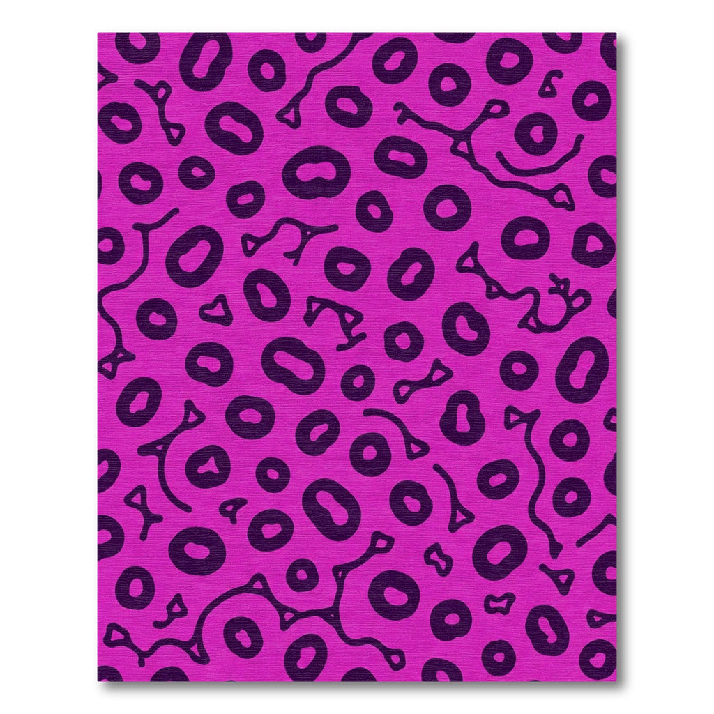 Bold Pink Organic Blob Spots Rug
