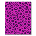 Bold Pink Organic Blob Spots Rug