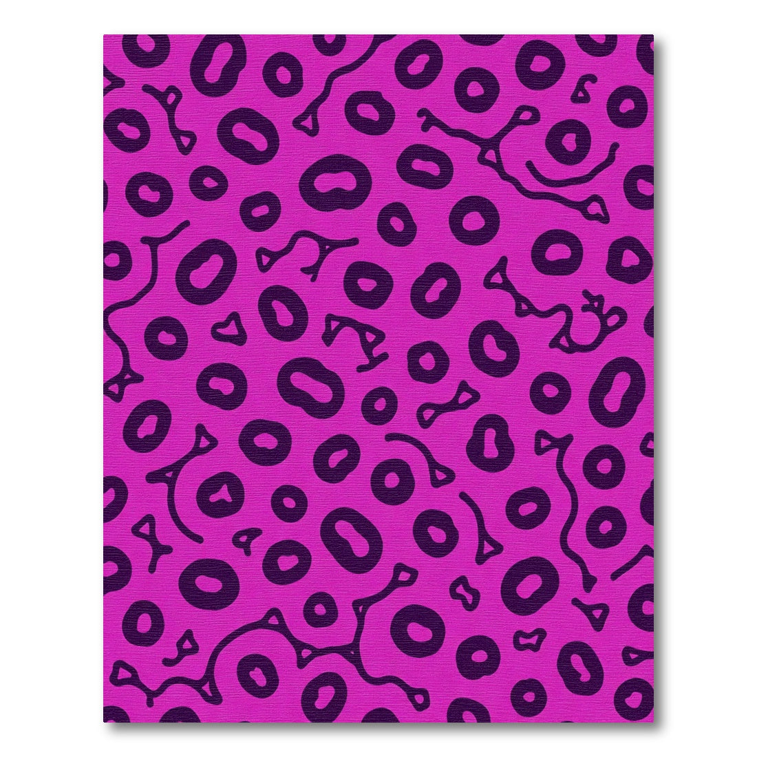 Bold Pink Organic Blob Spots Rug