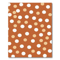 Warm Amber Polka Dot Scatter Rug