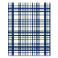 Classic Navy Cream Plaid Rug