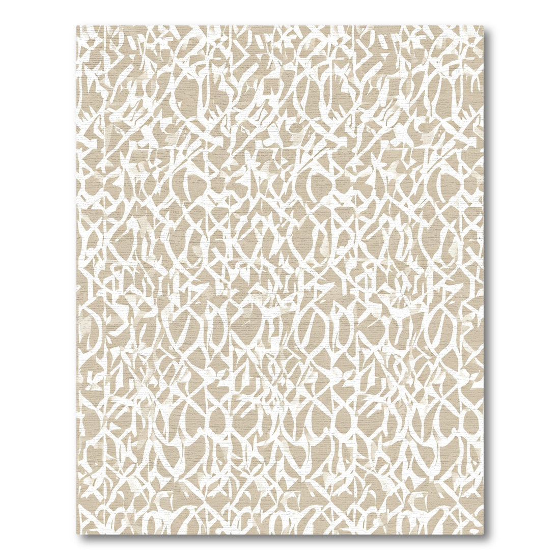 Earthy Tone Abstract Linear Texture Rug
