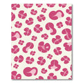 Pink Abstract Organic Shapes Rug