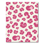 Pink Abstract Organic Shapes Rug