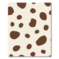 Brown Spotted Cream Irregular Shapes Rug