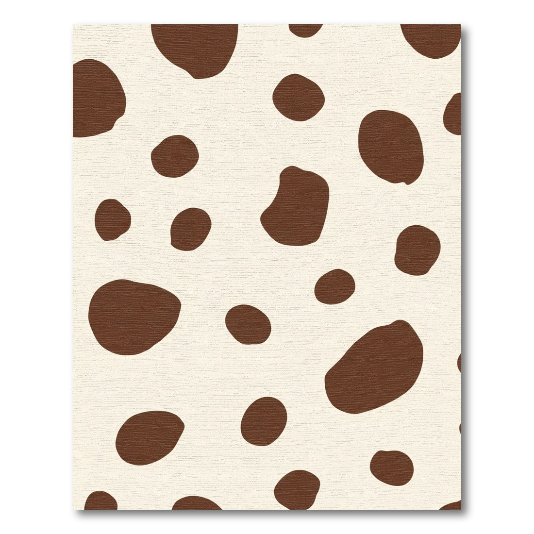 Brown Spotted Cream Irregular Shapes Rug