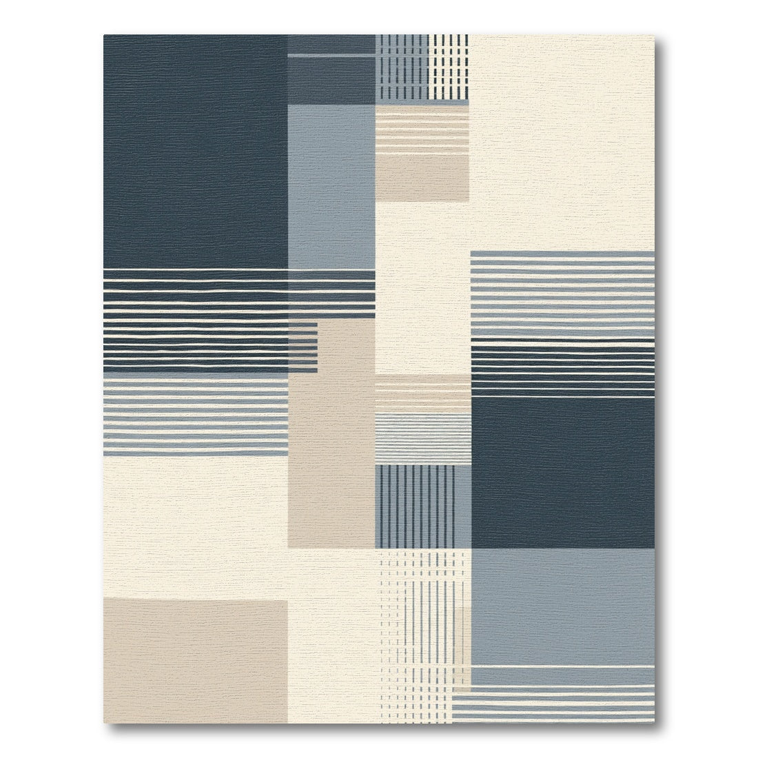 Geometric Blocks Abstract Lines Rug