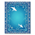 Oceanic Coral Shark Frame Rug