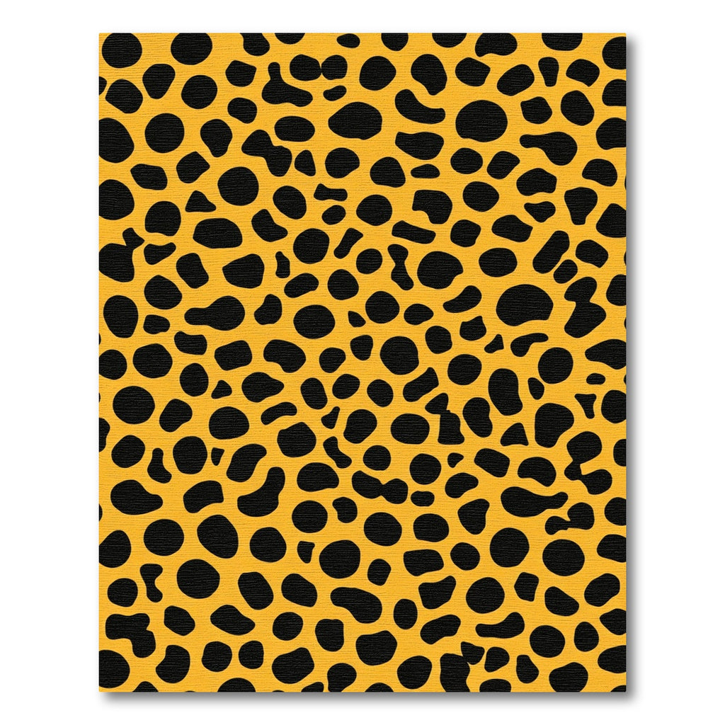 Bold Yellow Black Spot Rug