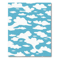 Whimsical White Clouds Sky Rug