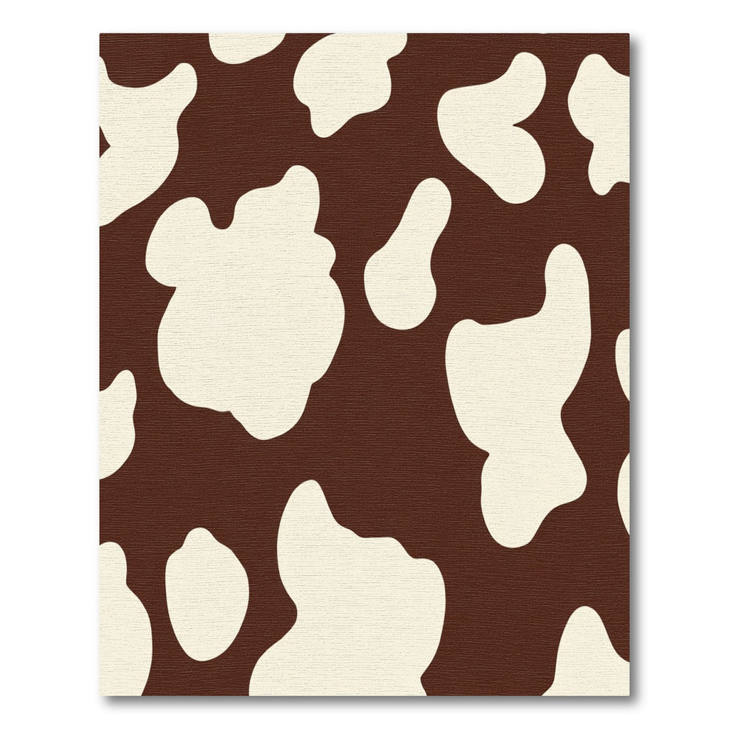 Brown White Blotchy Spots Rug