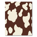 Brown White Blotchy Spots Rug