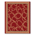 Crimson Gold Intertwined Border Rug