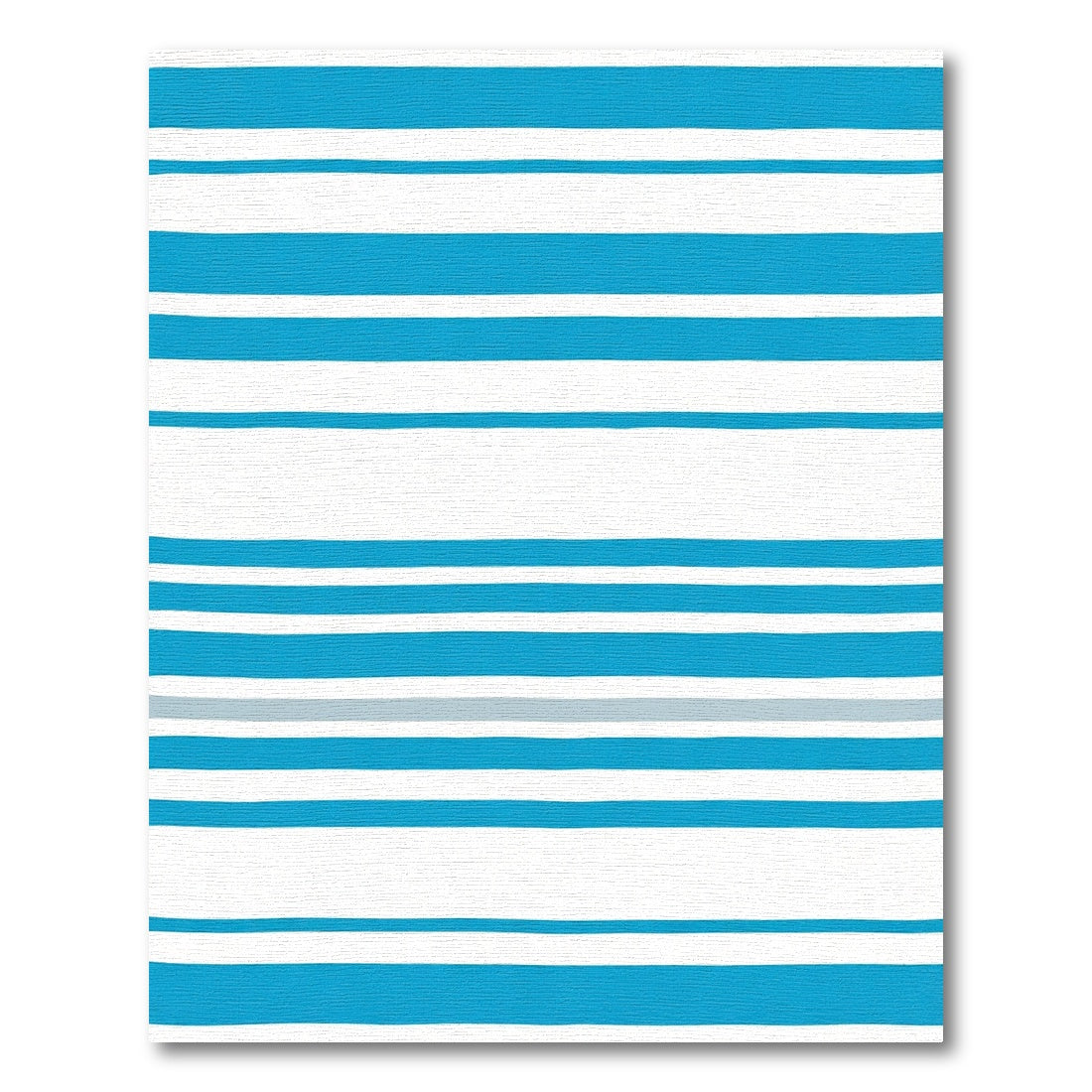 Aqua Blue White Stripe Rug