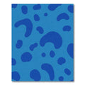 Deep Blue Blob Pattern Rug