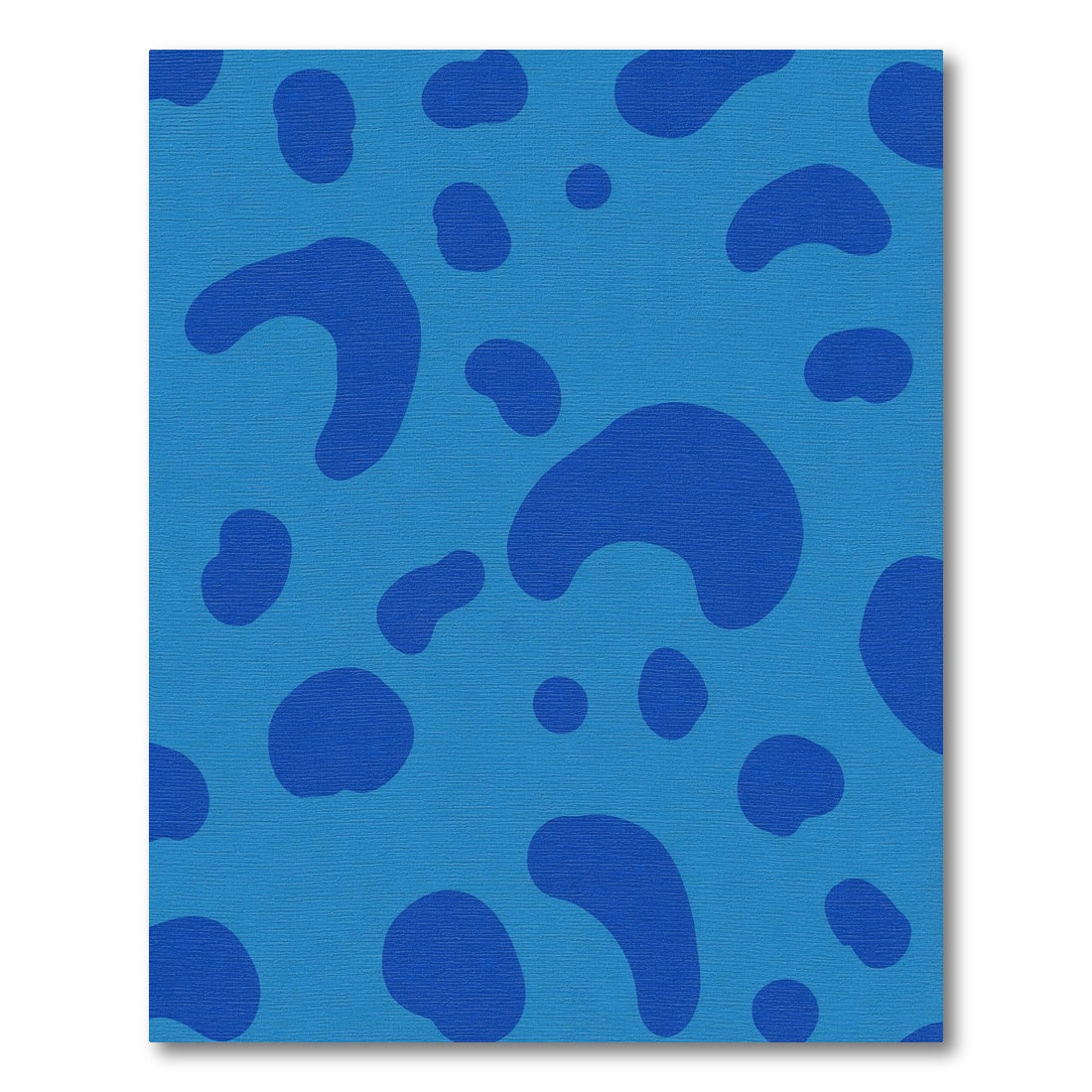Deep Blue Blob Pattern Rug