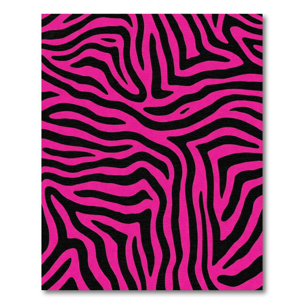 Bold Pink Zebra Stripes Rug