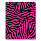 Bold Pink Zebra Stripes Rug