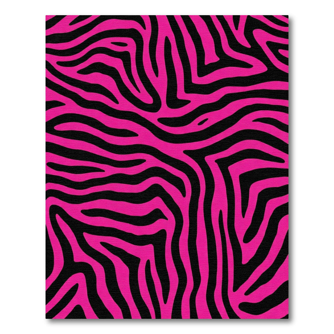 Bold Pink Zebra Stripes Rug