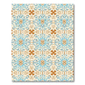 Azure Brown Symmetrical Floral Scroll Rug