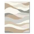 Earthy Abstract Wavy Hills Rug