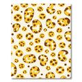 Golden Yellow Spotted Organic Forms Rug