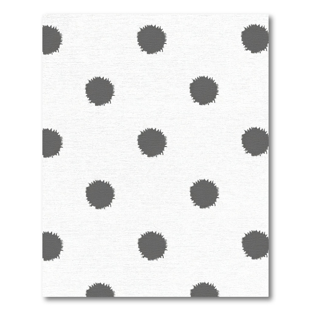 Gray Splattered Dot Scatter Rug