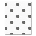 Gray Splattered Dot Scatter Rug