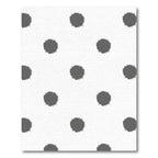 Gray Splattered Dot Scatter Rug
