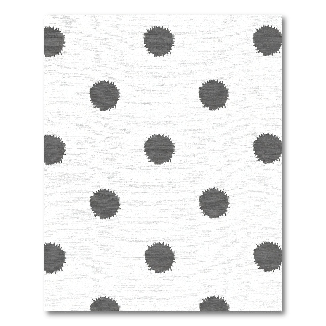 Gray Splattered Dot Scatter Rug
