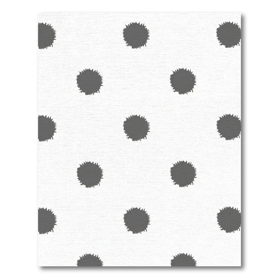 Gray Splattered Dot Scatter Rug