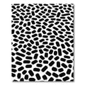 Bold Black Brushstroke Scatter Rug