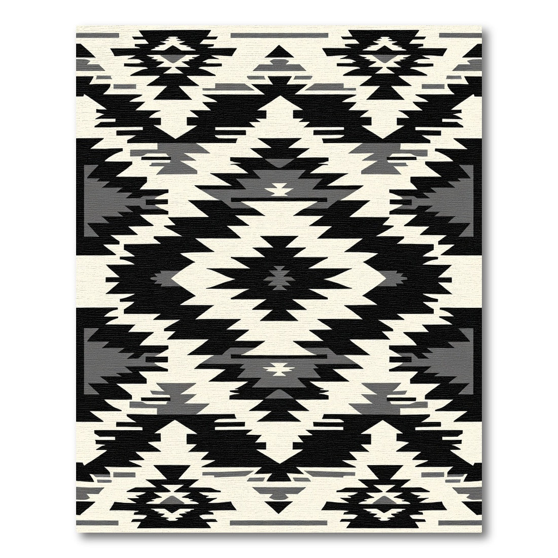 Monochromatic Geometric Staircase Rug