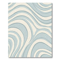 Pastel Abstract Swirl Stripe Rug