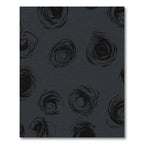 Dark Gray Sketchy Rose Medallions Rug