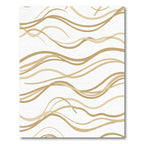 Creamy Gold Flowing Lines Rug