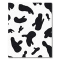 Black White Irregular Spots Rug