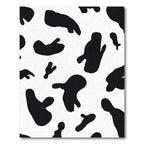 Black White Irregular Spots Rug