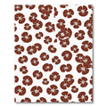 Brown Flower Field Scatter Rug