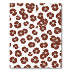 Brown Flower Field Scatter Rug
