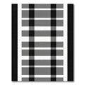 Modern Black Gray White Plaid Rug