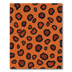 Orange Sable Spots Animal Print Rug