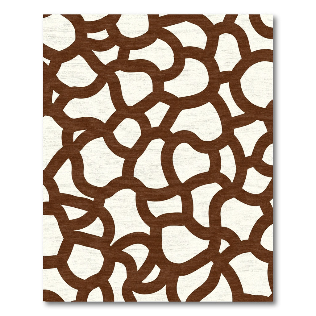 Warm Beige Brown Organic Link Rug